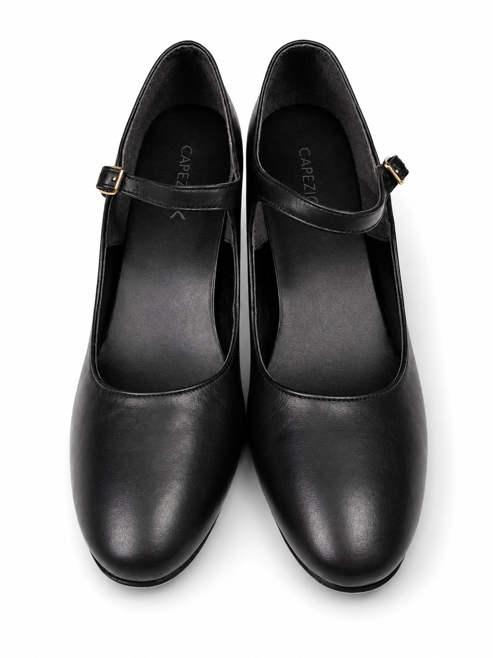 Capezio 653 Manhattan Black Leather Character Dance Shoes 9M